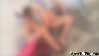 Blonde Newbie Anally Fisted By Her Girlfriend In Gym