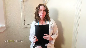 A Sexy Mature Milf Doctor Examines A Young Man And His Curved Cock And Gives Him An Anatomy Lesson Hell Never Forget