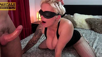 Blonde beauty Mila Milan gets her asshole gapped hard on the bed