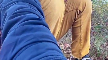 Drain Water On The Apple Garden