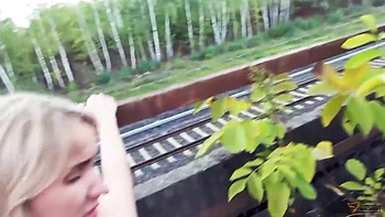 Fucker Captures His New Blonde Booty Call In The Woods