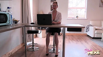 Sexy Boss Tease and Fingering