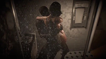 3D Hot Mature MILF Got Fucked by BBC in the Bathroom