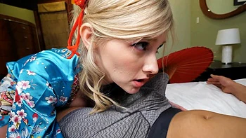 A cute couple has sex in all poses, featuring stunning Melody Marks.