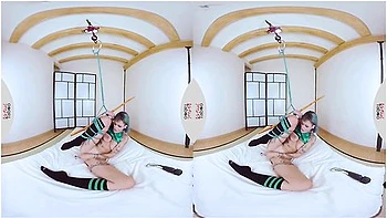 Tied Onix Babe Pleasuring Herself