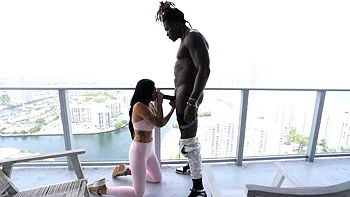 Latina milf Danielle Diamond gets her big fake tits drenched in cum