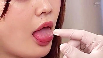 A beautiful girl in uniform is examined, her tongue is touched, and she is made to give a blowjob and then fucked.