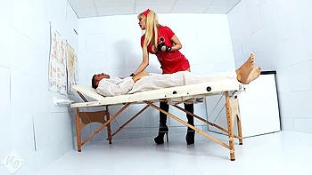 Slutty Blonde Nurse Provides Red Hot Treatment