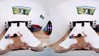 Pervert guy fucked Claudia Colt with shaved pussy in pov