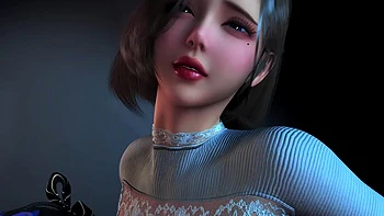 3D Two Horny Slut Asian Babe Have First Time Threesome Sex