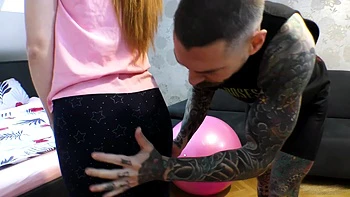 Submissive Redhead Squirts In First Anal Threesome