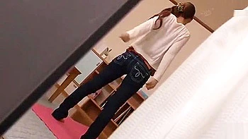 A woman resists having her jeans taken off, but is made to cum over and over again!