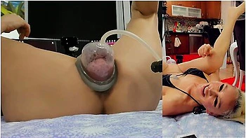 Pussy Pump And Fuckmachine Hard Fuck,spread Position