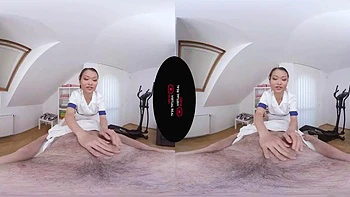 Asian anal massage: Doggy, Cowgirl  Pov VR Porn