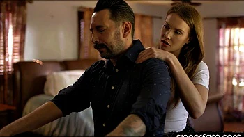 Roundbooty blonde babe banged by her lover