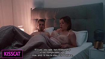 Why Stepmommy Wakes With Stepsons Wang In Hand Post-fight? Will This Babe Gets Face Cum In Share Daybed?