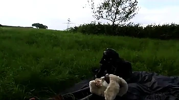 Sexy body in latex dress