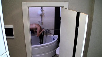 Showering amateur teen slut