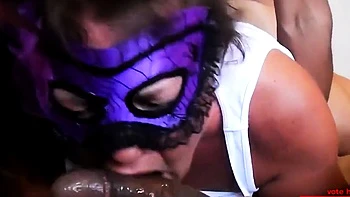 Girl's Interracial Threesome with Two Bulls