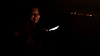 Horny girlfriend sucks me off in public