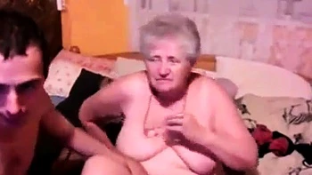 Fat blonde stuffing mouth with cock and fingering twat