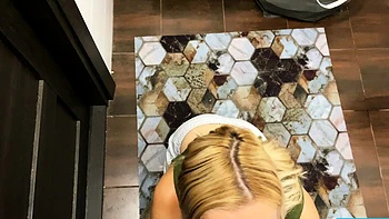 Blonde Babes Wild Rooftop Tease Show