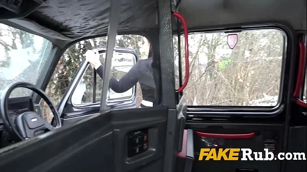 Curvy Female Cabbie Fucks Russian Passenger On His Birthday