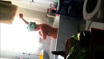 Peeking at my bathing stepmother