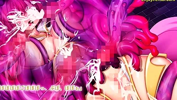 Princess's hole is toilet for monster semen