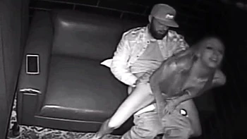 Blonde Stripper Bareback in club