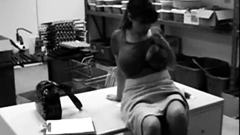 Massive tittied MILF masturbates