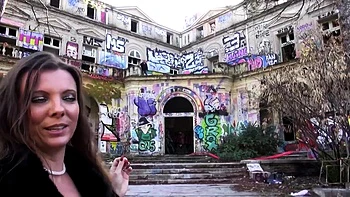 pretty milf in stockings takes public banging