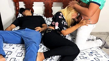 Movie Night with My Friend and His Girlfriend Who Turns Me