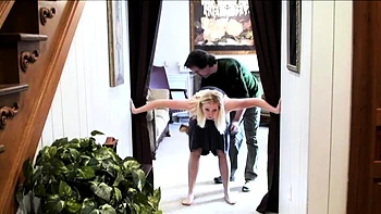 Blonde Girl Getting Her Ass Spanked Giving