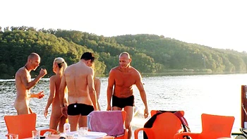 Blonde milf group sex