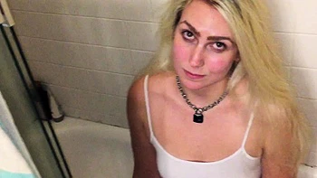 Sexy blonde chick solo masturbation