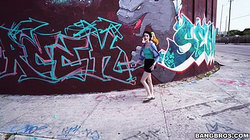 Shy tourist does anal for cash