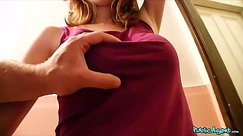 Fake College Inspector Gets Busty Redhead To Pay With Blowjob - Reality