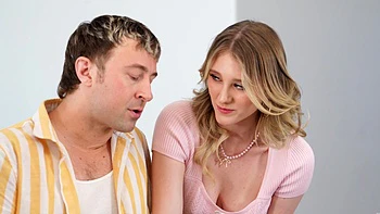 Two guys shared hot Melody Marks' pussy in an intense threesome