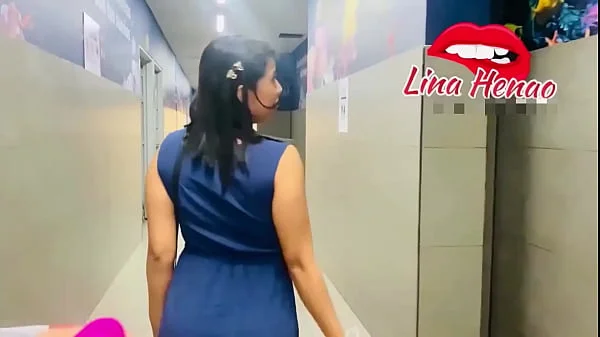 Exhibitionism - My friend makes my toy vibrate in a shopping center until she manages to make me squirt