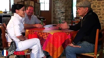 Old men with french: Blowjob, Missonary  Amateur Porn