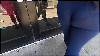 Quaratine Errand Run With Wife In See Through Leggings And See Thru Shirt