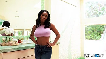 Ebony: Blowjob, Doggy  Cowgirl Porn