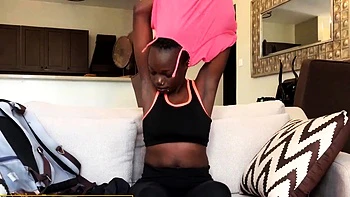 Milky Big Tits Black MILF Riding BWC Deep