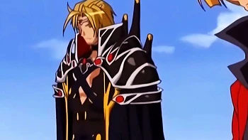 Hot busty anime teens flying around