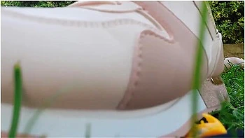 Giantess With Big Sweaty Feet Crushes Toy Cars And Smashes Them All