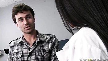 Sexy as hell brunette Jenaveve Jolie is enjoying office fuck so much