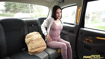 Sexy as hell brunette Helen Star impaled in the sideways pose