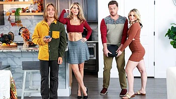 Blondies Axel Haze and Britt Blair fuck with two large dicks