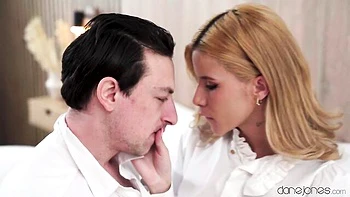 Astonishing blonde Ashley Rose feels a fat cock in her shaved pussy